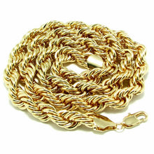 Load image into Gallery viewer, Mens Gold &amp; Silver Plated 10mm Rope Chain Long Hip Hop Necklace 36"