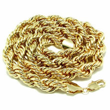 Load image into Gallery viewer, Mens Gold &amp; Silver Plated 10mm Rope Chain Long Hip Hop Necklace 36"