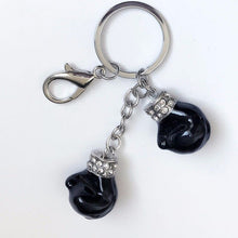 Load image into Gallery viewer, NEW Boxing Gloves Keychains Men Solid Alloys Drawing Pattern Metal Silver Plated Sports Key Rings Keys Gfit For Love Wholesale