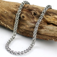 Load image into Gallery viewer, Flat Box Chain Necklaces Men Stainless Steel Gold Cool Link Chain Necklace Hippie Men Hip Hop Jewelry Party Fathers Day Gift