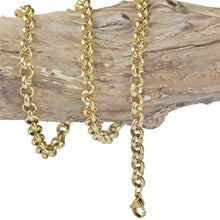 Load image into Gallery viewer, Flat Box Chain Necklaces Men Stainless Steel Gold Cool Link Chain Necklace Hippie Men Hip Hop Jewelry Party Fathers Day Gift
