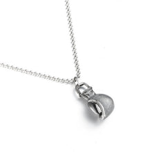 Load image into Gallery viewer, Silver golden mini boxing glove pendant necklace men women Trendy sporty power suspension keychain locksmith trinket jewelry