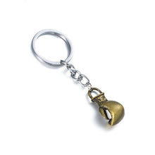 Load image into Gallery viewer, Silver golden mini boxing glove pendant necklace men women Trendy sporty power suspension keychain locksmith trinket jewelry