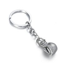 Load image into Gallery viewer, Silver golden mini boxing glove pendant necklace men women Trendy sporty power suspension keychain locksmith trinket jewelry
